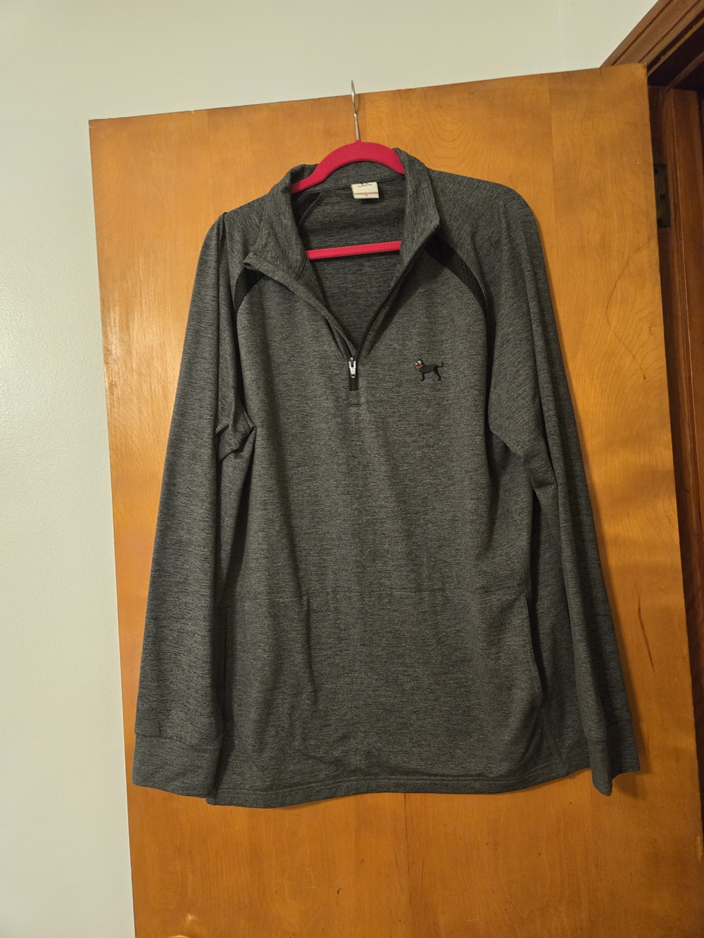 The Black Dog Gray 1/4 Zip Pullover Sweatshirt Size XL